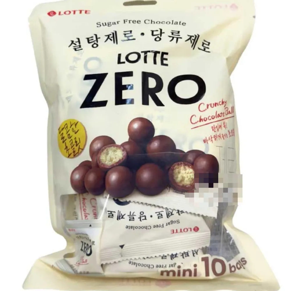 Lotte Zero Sugar Free Crunchy Chocolate Ball