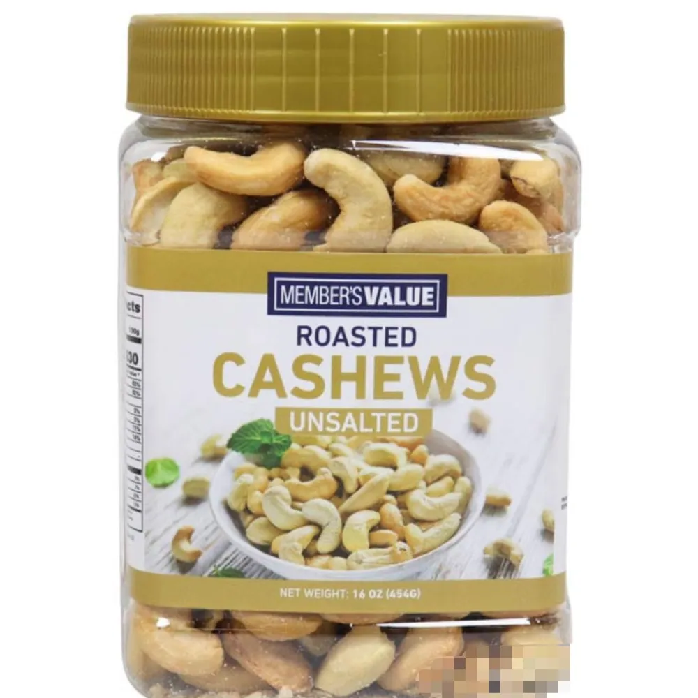 Member's Value Unsalted Roasted Cashews